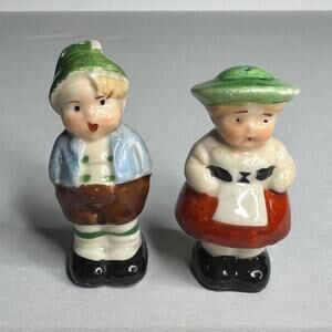 Vintage German Kids Salt & Pepper Shakers, Japan, Ceramic